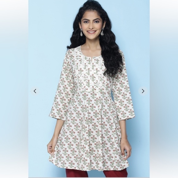 Biba Dresses & Skirts - Biba floral dress short kurti Size 42